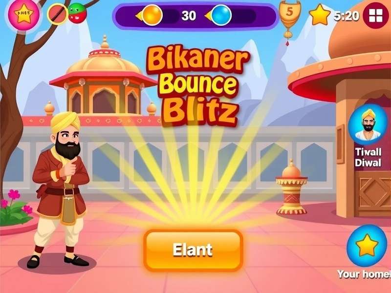 Bikaner Bounce Blitz gameplay screenshot